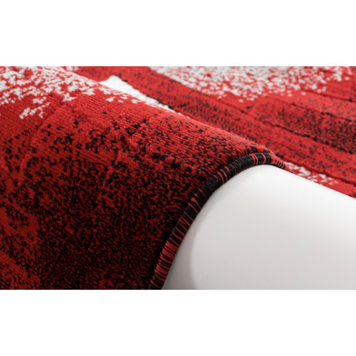 Orren Ellis Delana Floral Red/Cream/Gray Area Rug & Reviews Wayfair